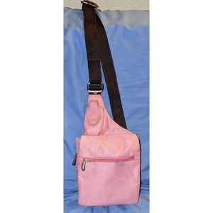 Travelon AntiTheft Shoulder Bag Crossbody Convertible Travel Pink MicroSuede